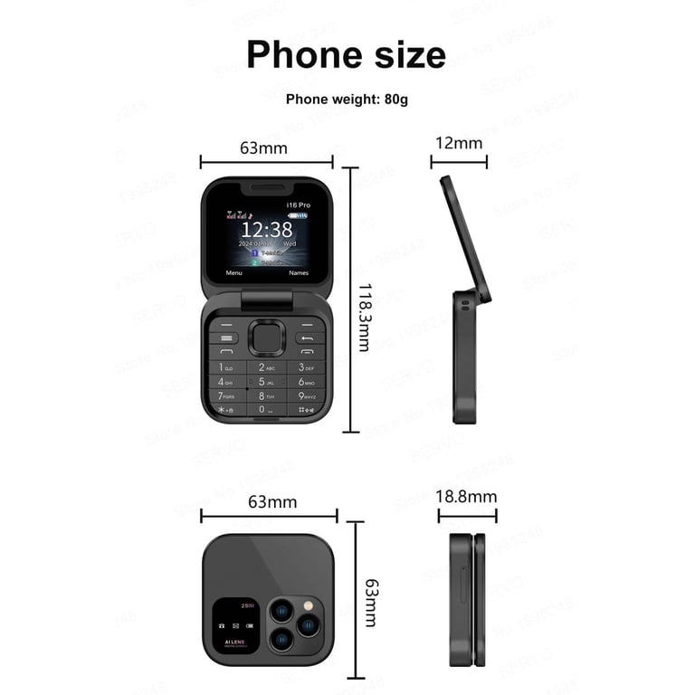 Mini telefon i16 Pro – mali telefon za veliku praktičnost
