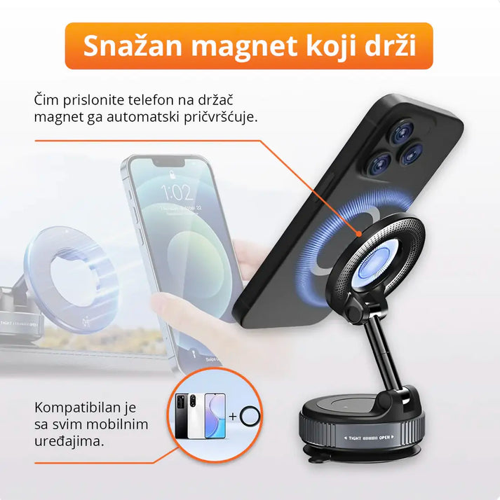 MagGrip magnetni vakuumski držač za telefon